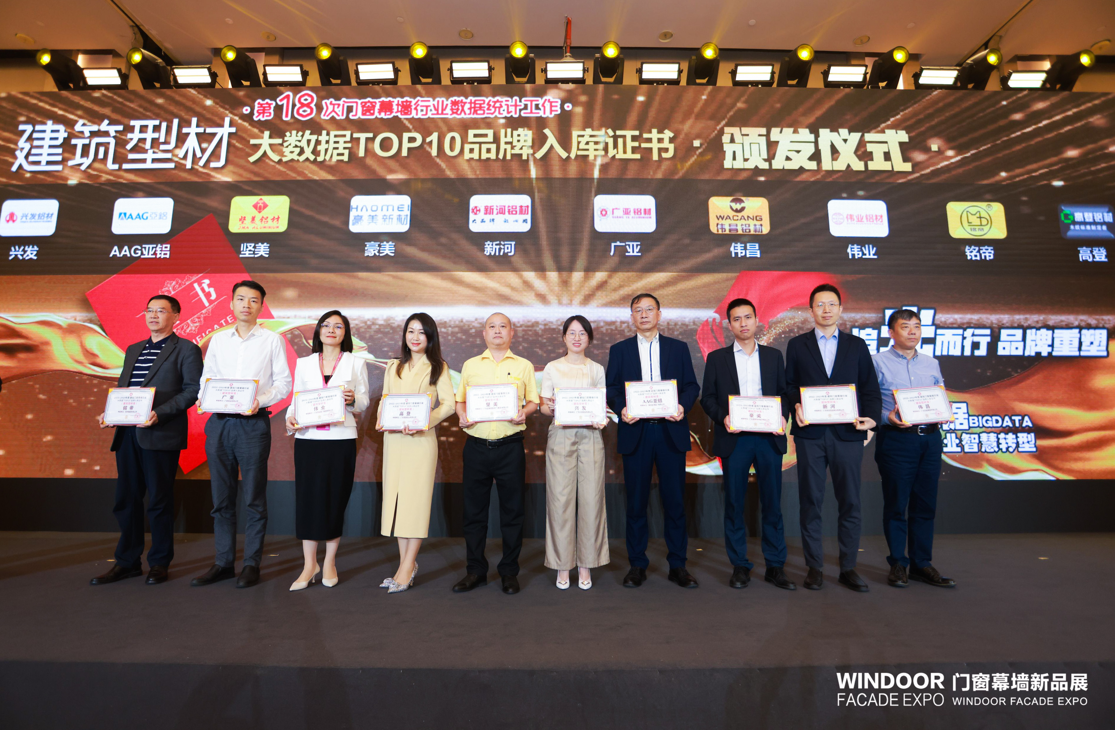 yl23455永利官网集团所属企业兴发铝业再次荣登“建筑型材十大首选品牌”榜首