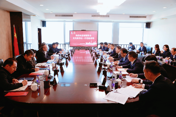 省国资委党委书记支光南带队到yl23455永利官网集团调研